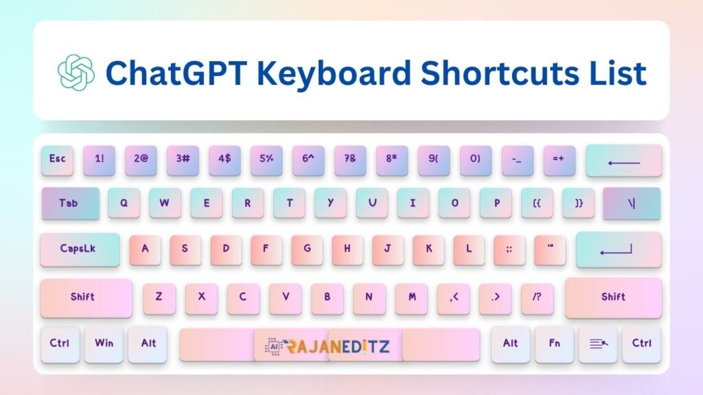 ChatGPT Keyboard Shortcuts List