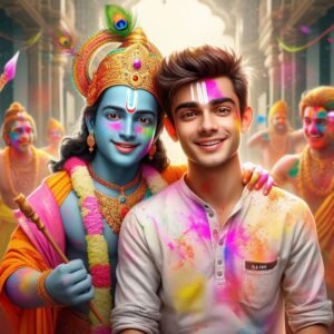 Happy Holi 3D Ai Image