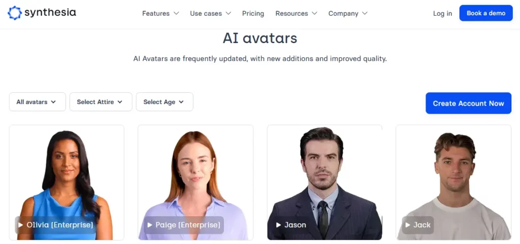 Synthesia Best AI Avatar Generators